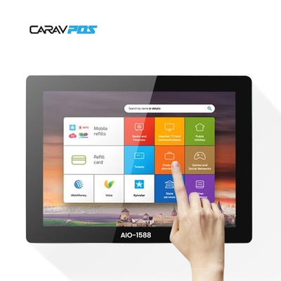 15'' Retail Restaurant Android Windows Touch Pos Terminal Cashier Machine All In One