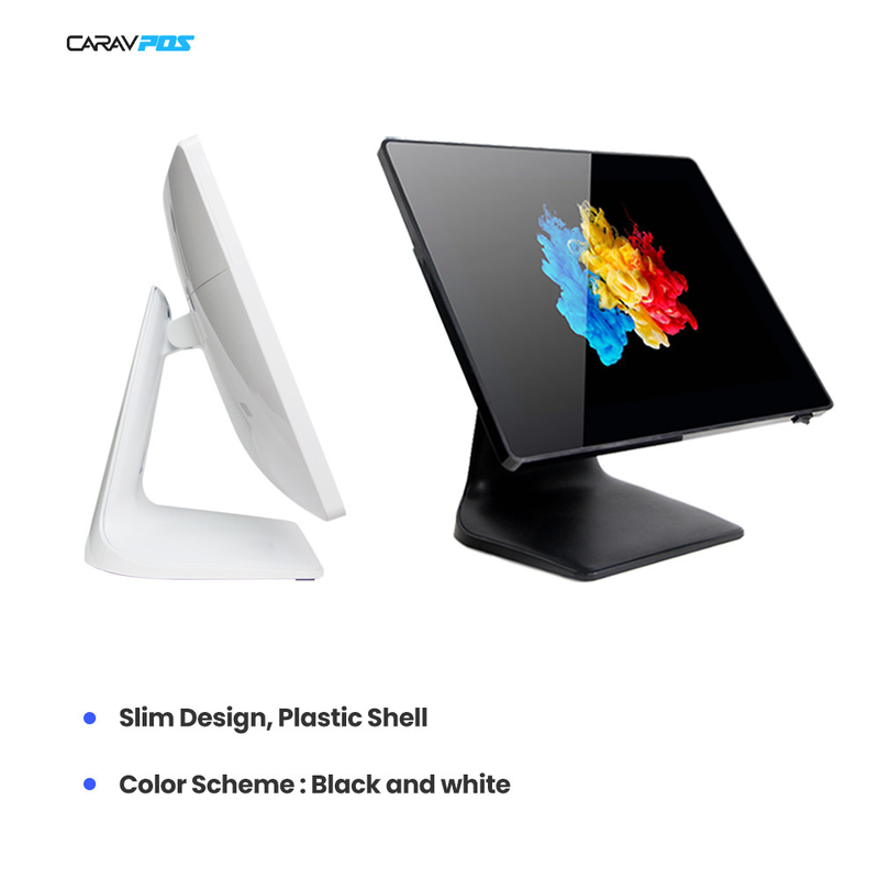 All In One Cash Register Machine Pos System 15 Inch Single / Dual Screen